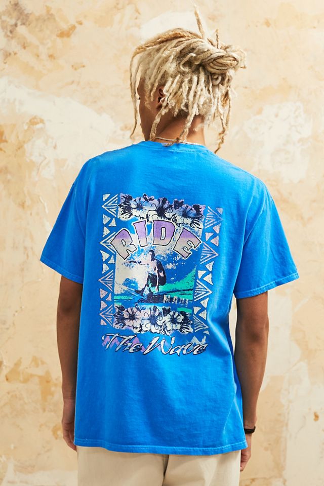 Uo Cobalt Ride Surf T Shirt Urban Outfitters Uk