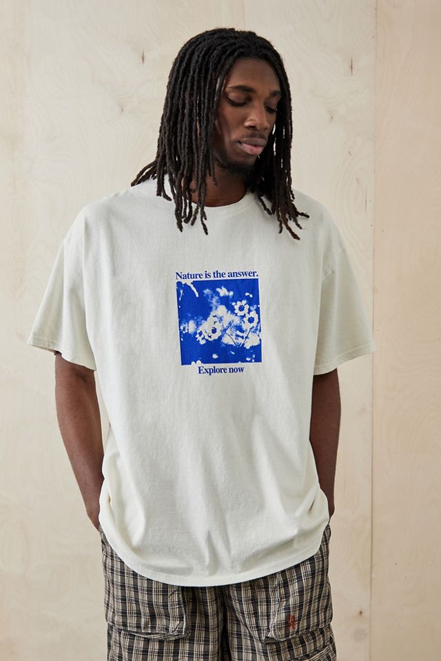 T-shirt blanc UO Explore Nature #1