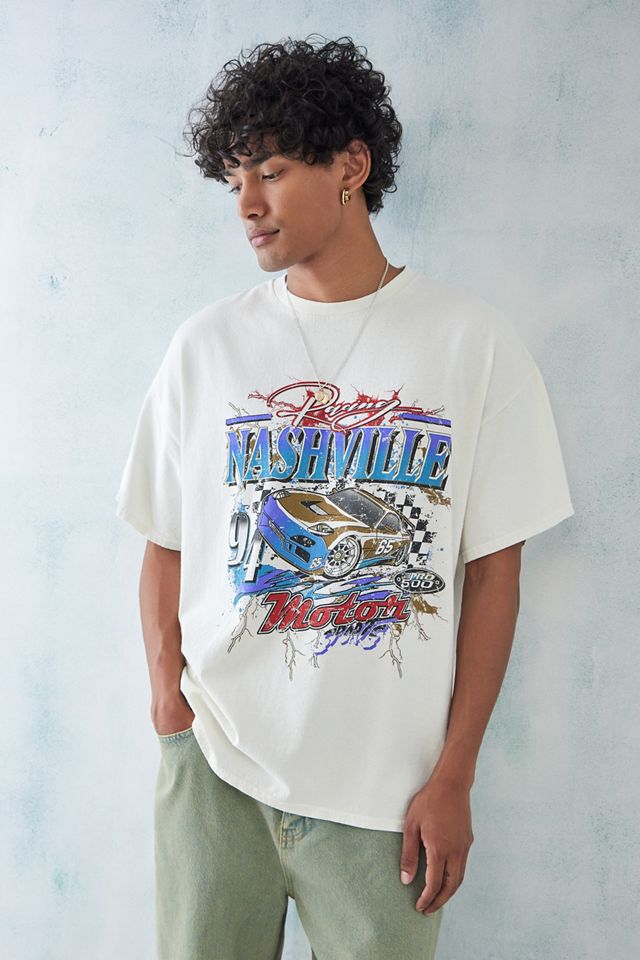 Oversized Nashville Car Graphic T-shirt