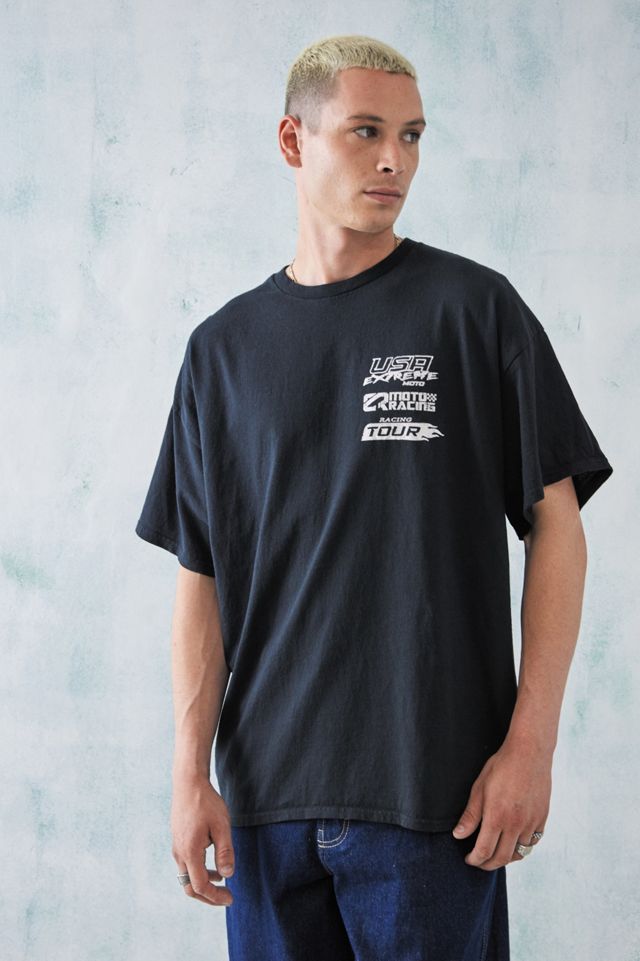 UO Overdyed Black Motocross Badge camiseta  #1