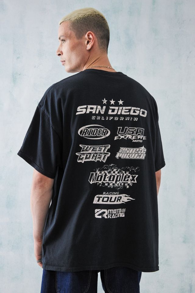 UO Overdyed Black Motocross Badge camiseta  #3