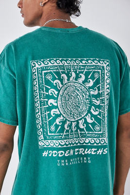 UO Green Hidden Truths T-Shirt | Urban Outfitters UK