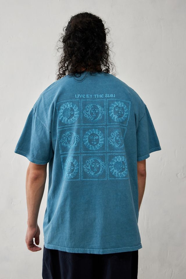 T-shirt UO Bleu sarcelle Live By The Sun #3