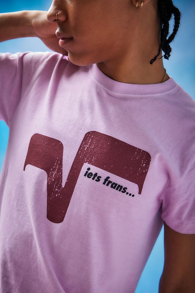 iets frans... T-shirt rose avec logo graphique #1
