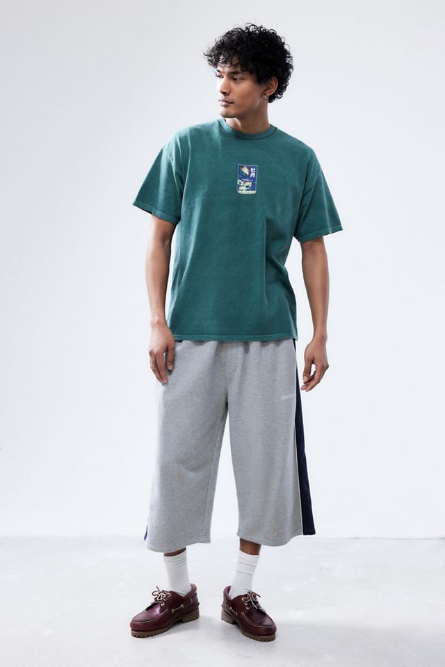 UO Green Floral Stamp T-Shirt  #3