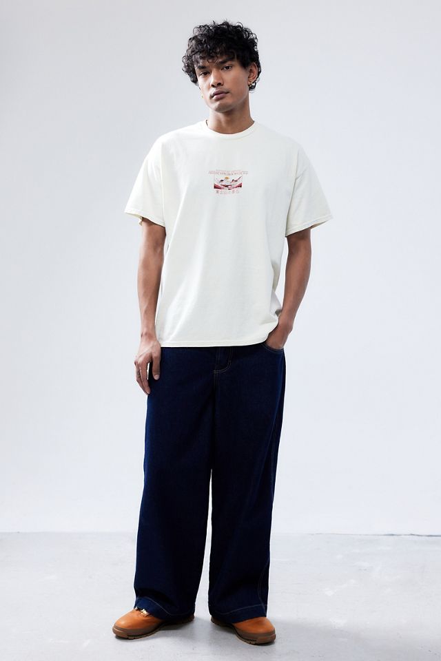 UO Ecru Fujisan Mountain T-Shirt  #3