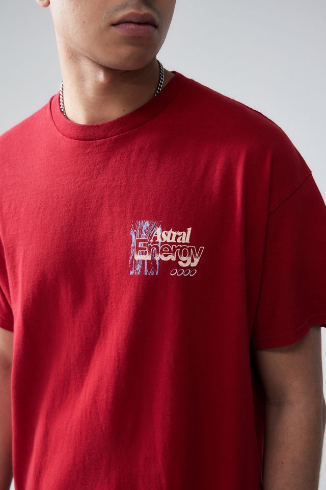 UO Red Astral Energy T-Shirt #3