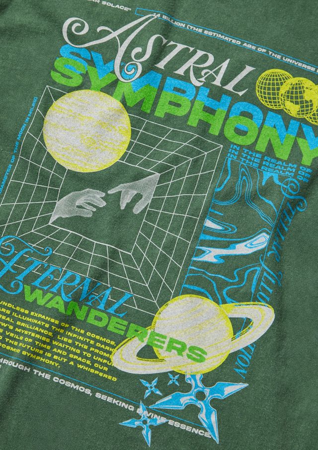 UO Green Astral Symphony T-Shirt #2