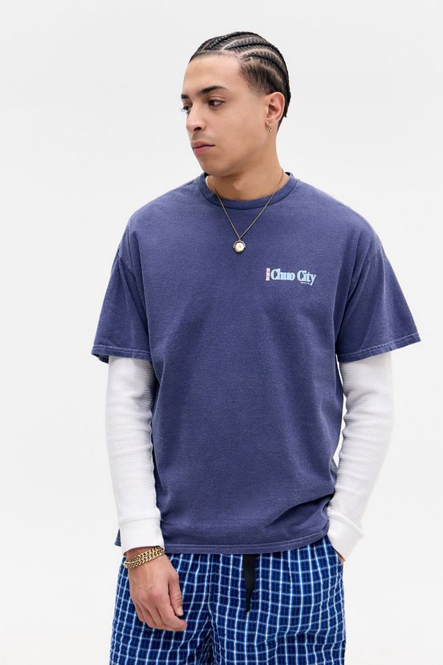 UO Blaues Chuo City T-Shirt #2