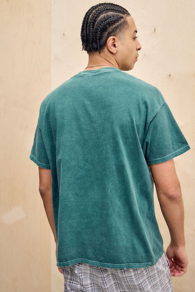 UO Green Embroidered Fish T-Shirt #3