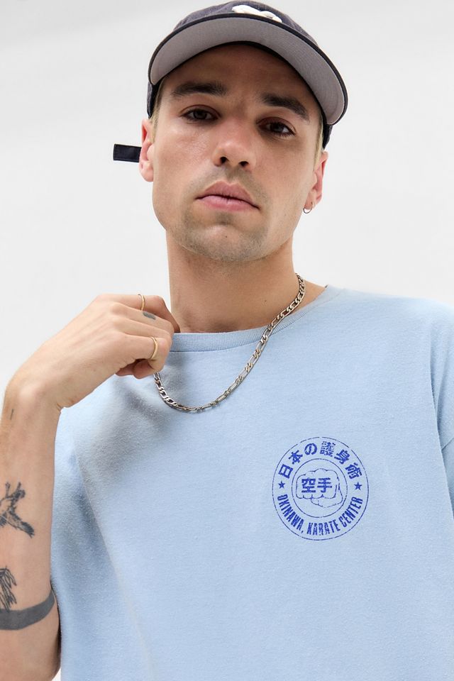 T-shirt de karaté bleu UO #1