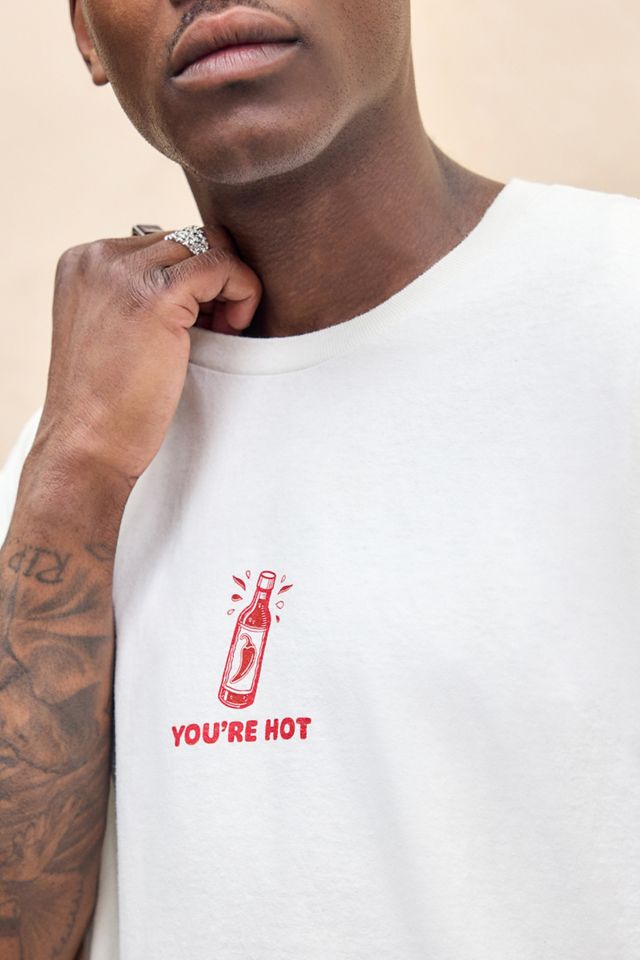 UO White You're Hot T-Shirt #1