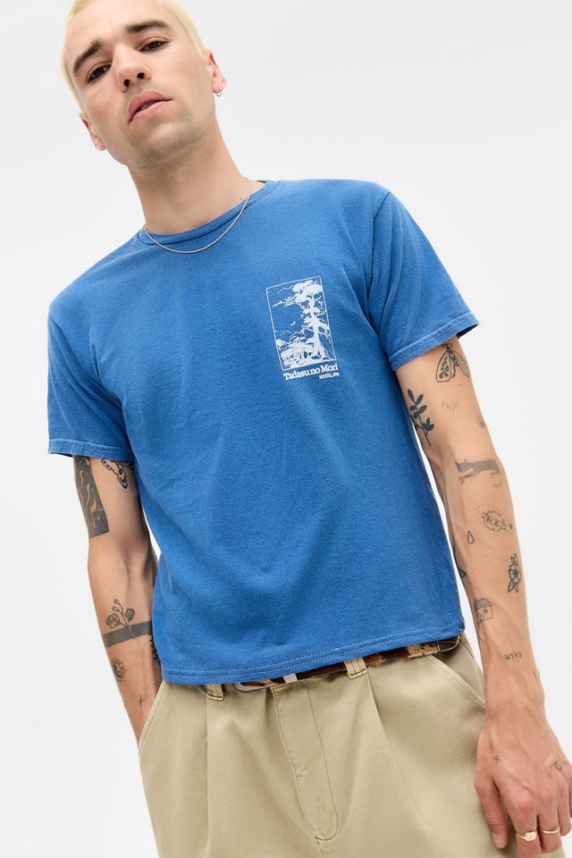 UO Blaues Japanischer Baum T-Shirt #2