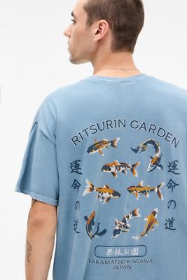 UO Blue Fish Encyclopedia T-Shirt