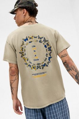 UO Life Is A Circle Butterfly T-Shirt