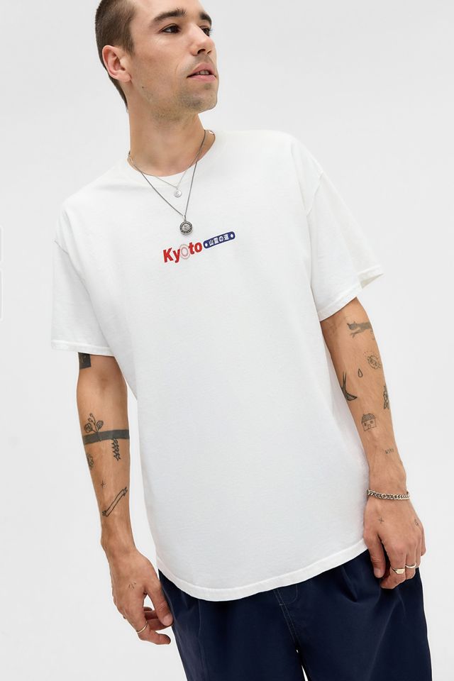 UO Weißes Kyoto Mountain T-Shirt #2