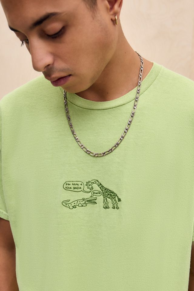 UO Grünes Giraffen-T-Shirt #1