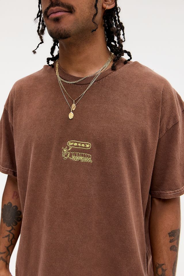 UO Braunes Caterpillar T-Shirt #1