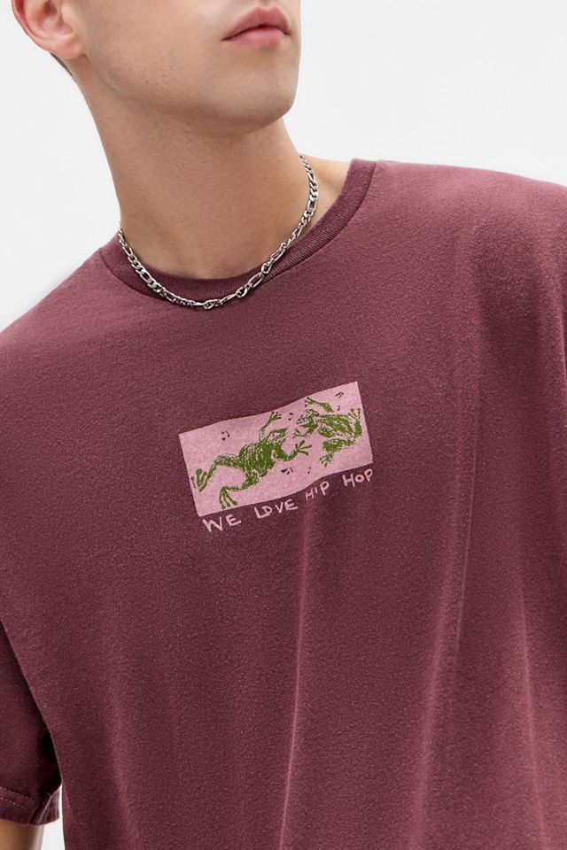 UO Burgundy Hip Hop T-Shirt #2