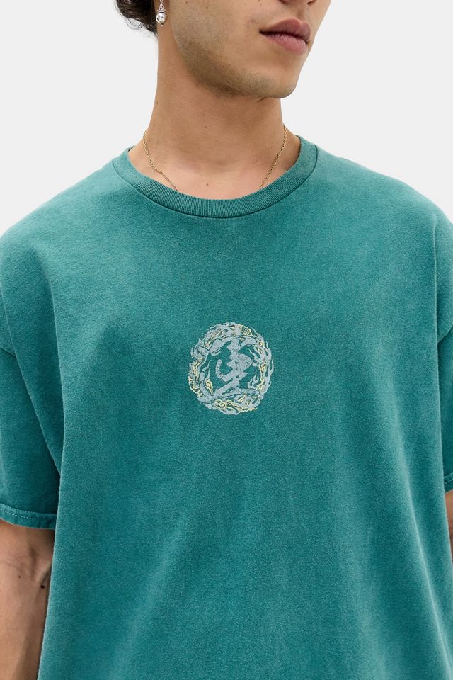 UO Green Dragon Grunge T-Shirt #1