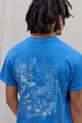 UO Blue Koi Grunge Graphic Tee