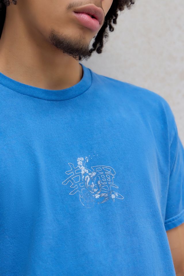 UO Blue Koi Grunge T-Shirt #2