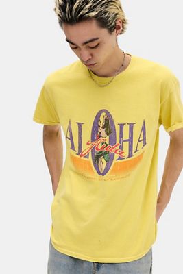 UO Yellow Aloha T-Shirt