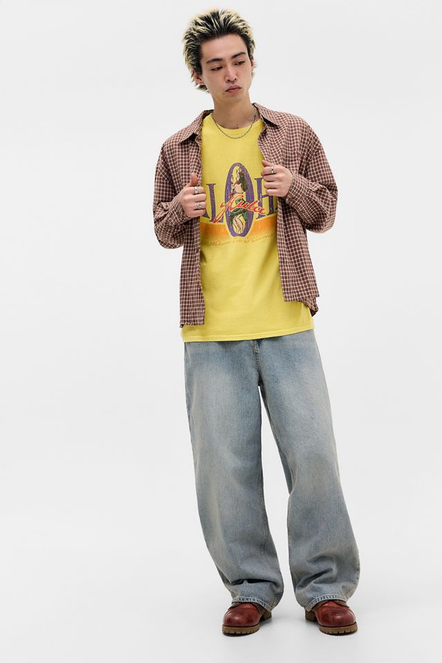 UO Yellow Aloha T-Shirt #1