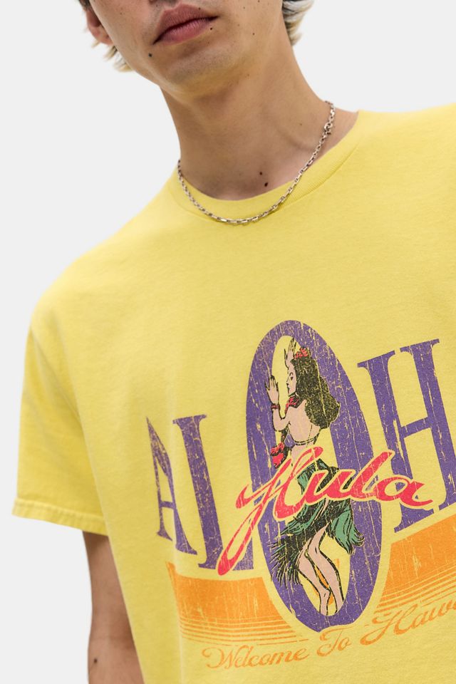 UO Yellow Aloha T-Shirt #2