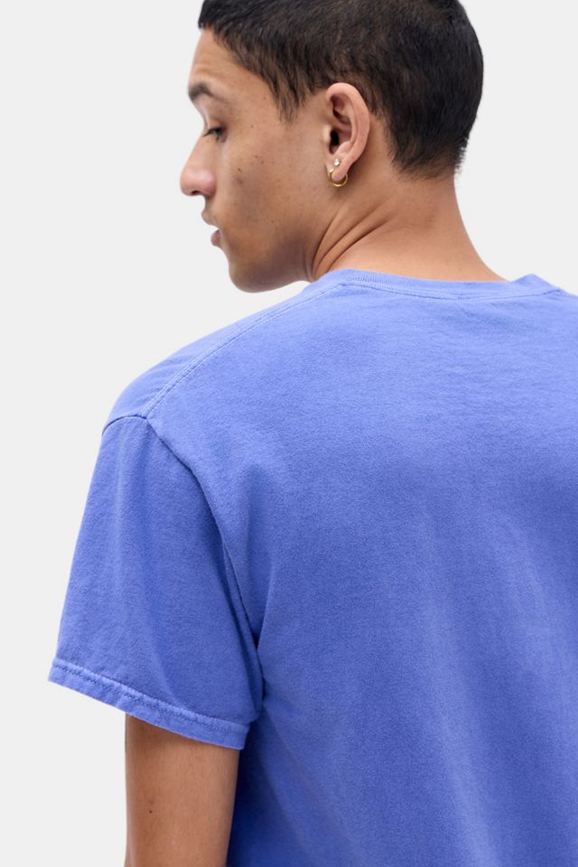 UO Blaues Okinawa-Blumen-T-Shirt #3