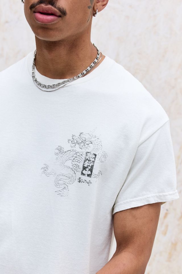 Camiseta UO con Salpicadura de Dragón Blanco #2