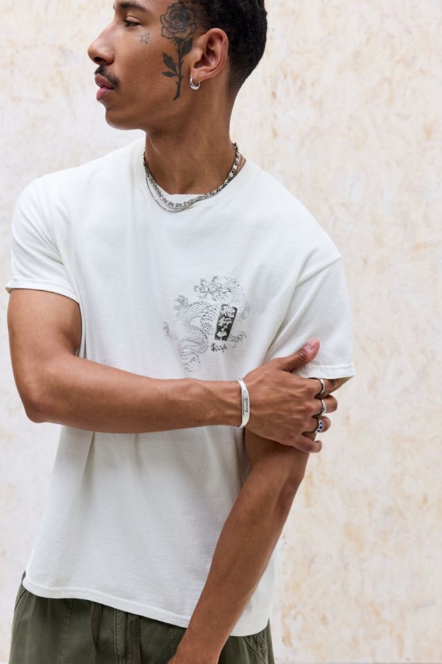Camiseta UO con Salpicadura de Dragón Blanco #3