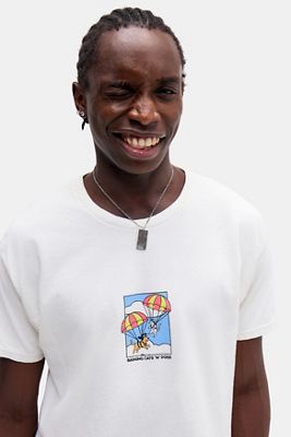T-shirt graphique UO Chats et Chiens Blanc