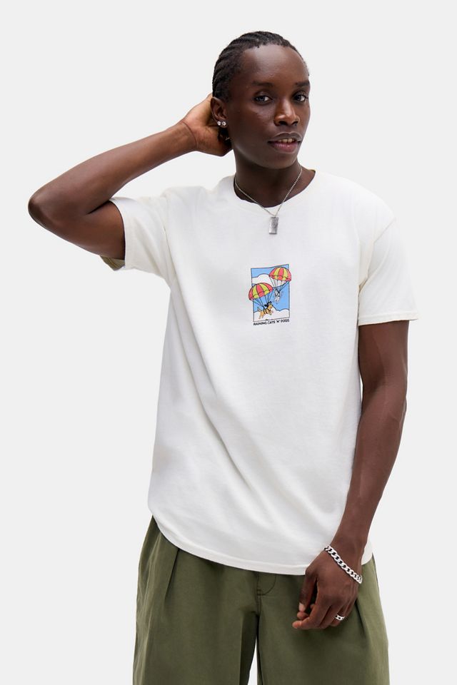 T-shirt graphique UO Chats et Chiens Blanc #1