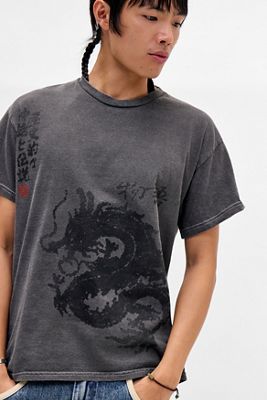 T-shirt con Grafica Drago Asiatico UO