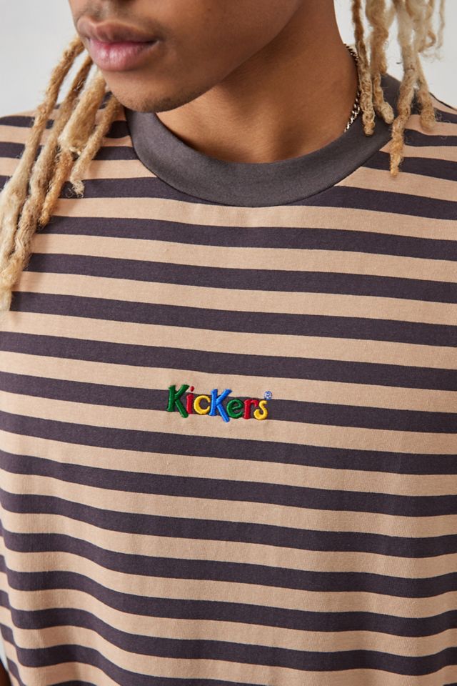 Kickers camiseta exclusiva de rayas marrones de UO #1