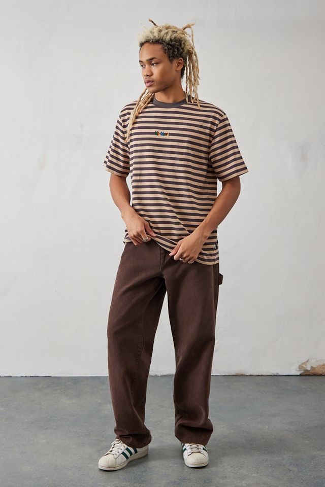 Kickers camiseta exclusiva de rayas marrones de UO #2
