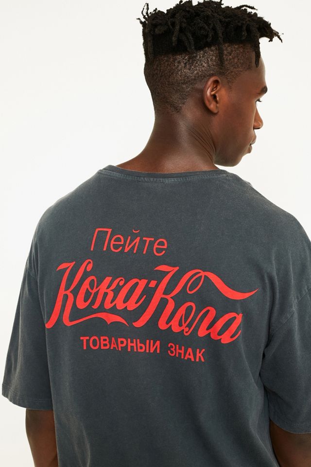 UO Russian Koka Kola Washed Black T-Shirt #4