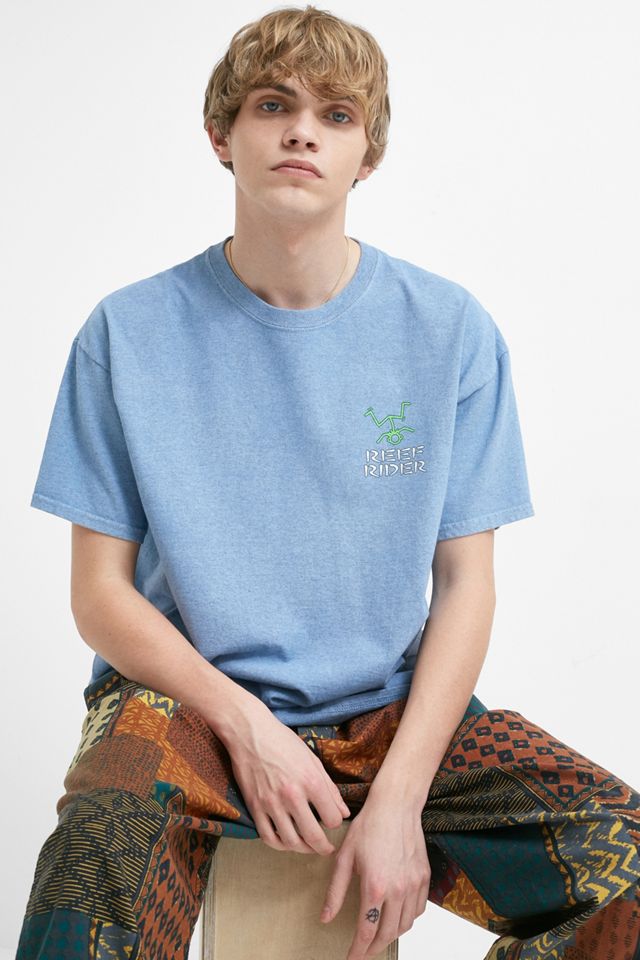 UO Reef Rider Blue Marl T-Shirt | Urban Outfitters UK