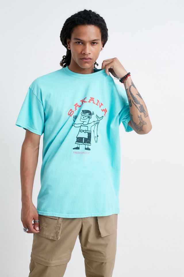 UO - T-shirt Sakana bleu #3