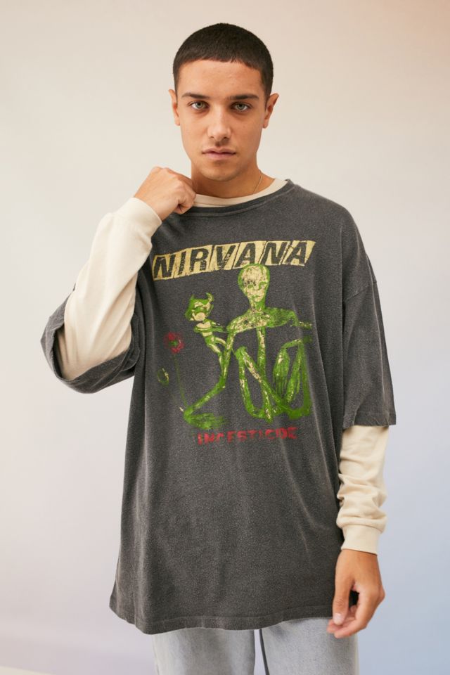UO Nirvana Washed T-Shirt Urban Outfitters
