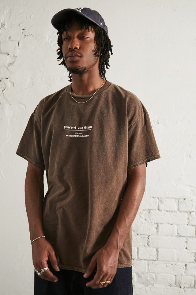 UO The National Gallery Brown Van Gogh T-Shirt  #1