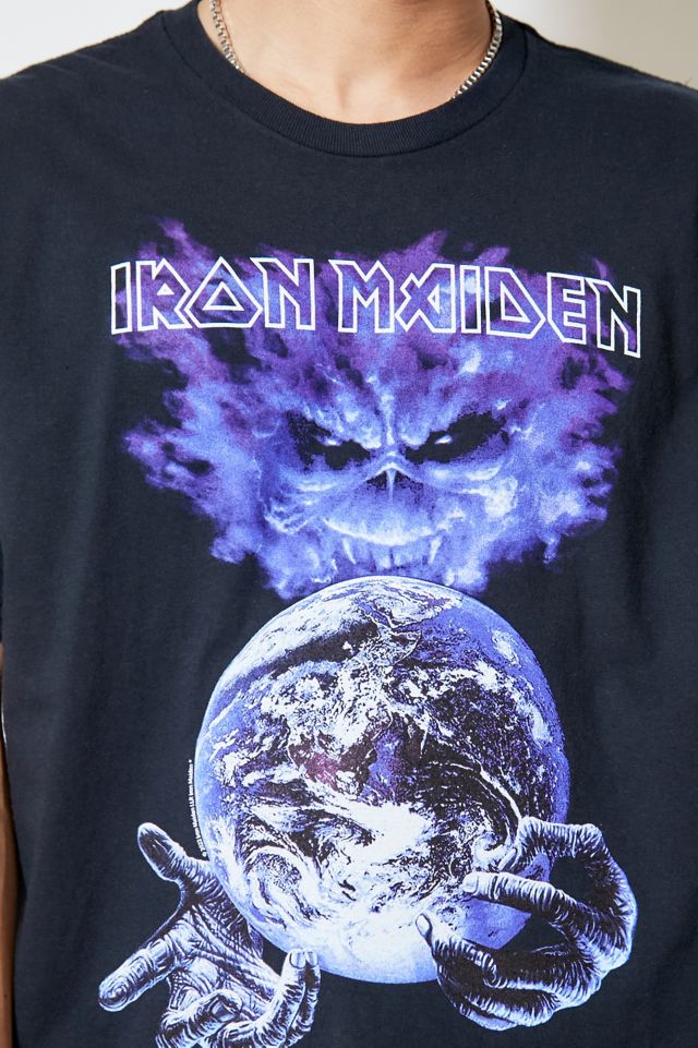 Urban Outfitters Iron Maiden Run To The Hills Distressed T-shirt