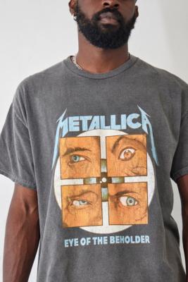 UO Overdyed Black Metallica T-Shirt - Black M at Urban Outfitters