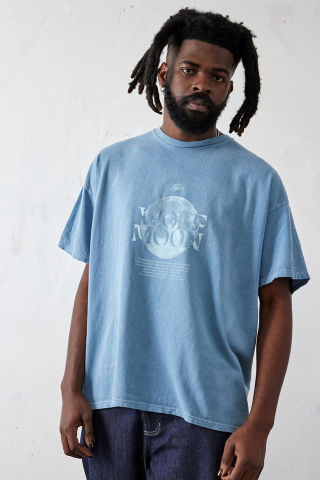 UO Blau Wolf Mond T-Shirt #1