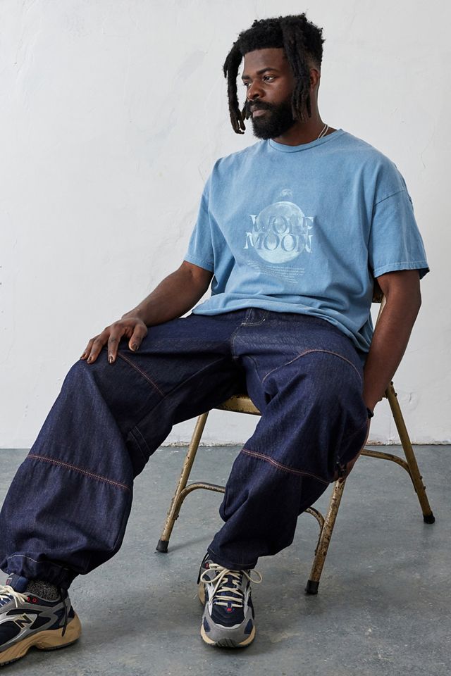 UO Blau Wolf Mond T-Shirt #2