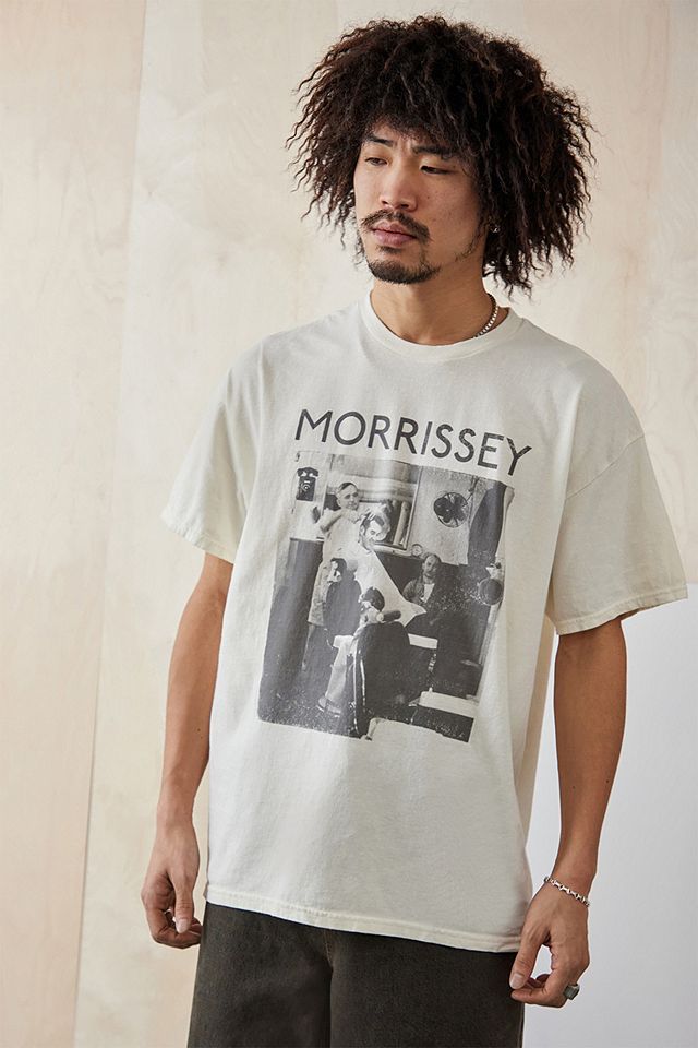 UO Overdyed White Morrissey T-Shirt | Urban Outfitters UK