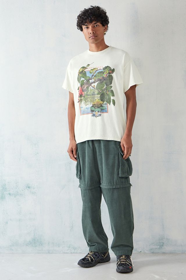 UO Überfärbtes Weißes Vintage Frosch T-Shirt #1