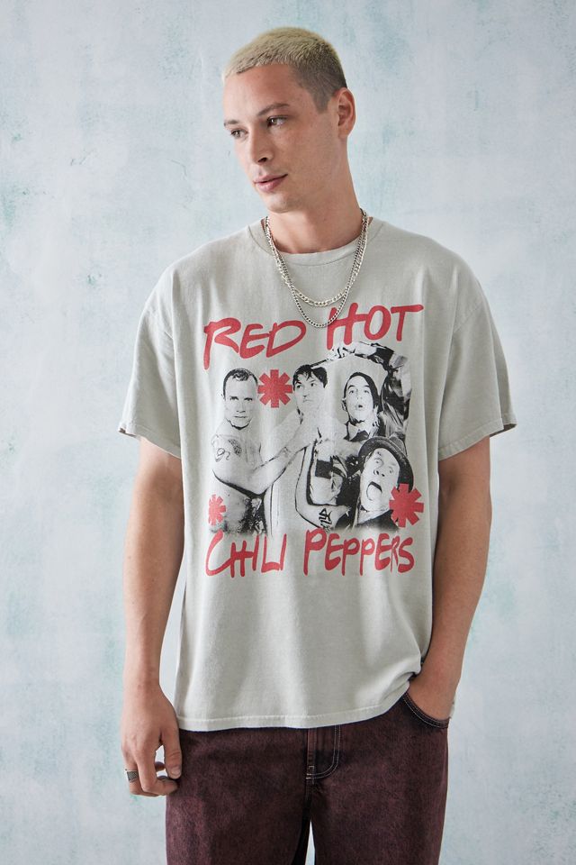Red Hot Chilli Peppers Tシャツ Lサイズ White 80's Hanes ''RED HOT CHILI PEPPERS'' プリントTシャツ
