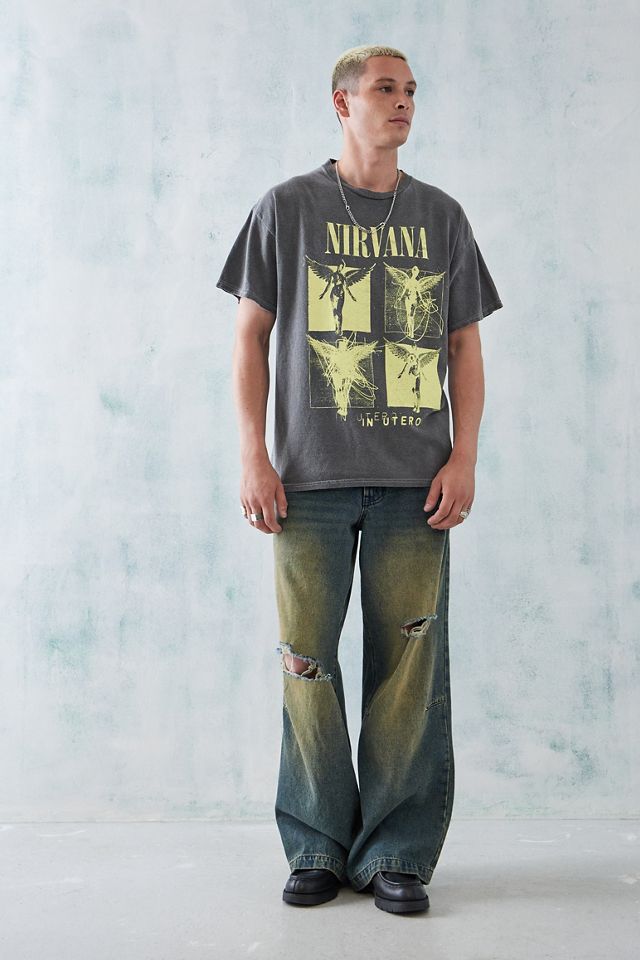 UO Overdyed Black Nirvana T-Shirt  #1